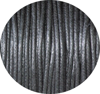 Echeveau de coton cire noir-1mm-80metres