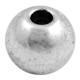 Lot de 50 perles rondes lisses argent tibetain-6mm