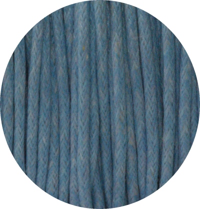 Bobine de coton cire bleu-2mm-100 metres