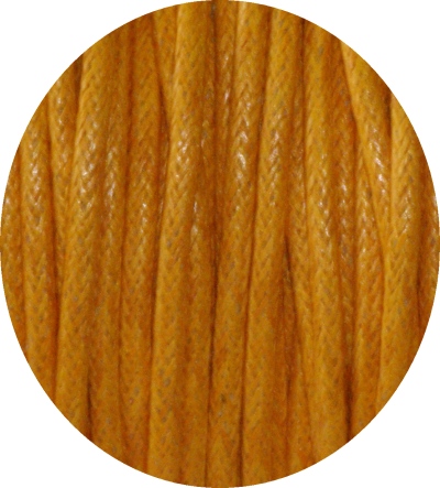 Bobine de coton cire orange-2mm-100 metres
