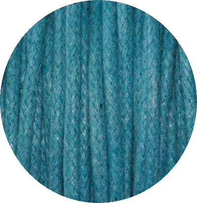 Bobine de coton cire turquoise-2mm-100 metres