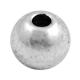 Lot de 50 perles rondes lisses argent tibetain-5mm