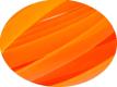 Echeveau de cordon caoutchouc plat orange-6mmx2mm-25metres