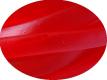 Echeveau de cordon caoutchouc plat rouge-6mmx2mm-25metres